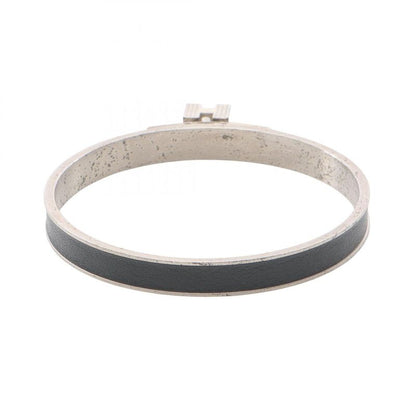 Hermes Bangle Kelly Bangle Black Stainless Steel Leather Kelly Bangle Ladies