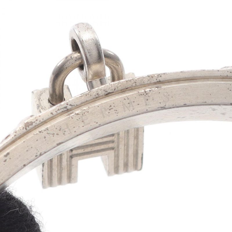Hermes Bangle Kelly Bangle Black Stainless Steel Leather Kelly Bangle Ladies