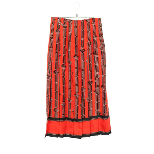 Gucci Skirt Pleated Silk Cotton Skirt Women Used a