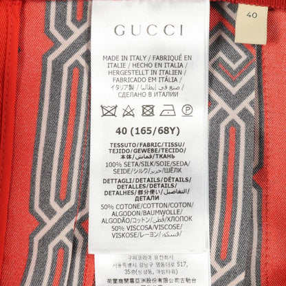 Gucci Skirt Pleated Silk Cotton Skirt Women Used a