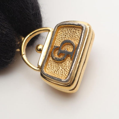 Christian Dior Necklace CD Logo Bag Motif GP (gold Plated) Necklace Ladies Used