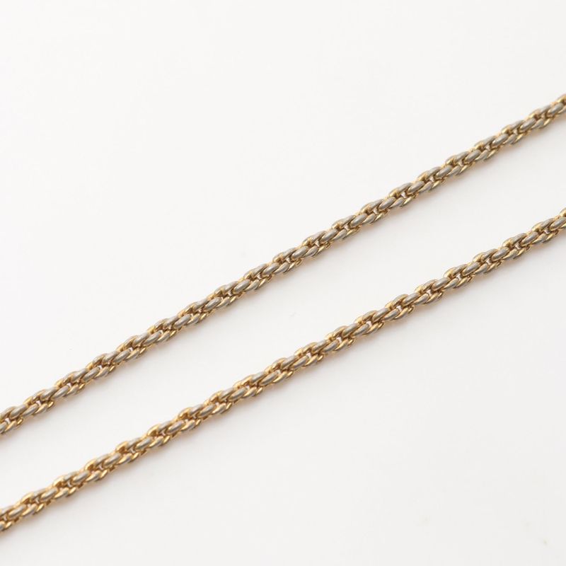 Christian Dior Necklace CD Logo Bag Motif GP (gold Plated) Necklace Ladies Used