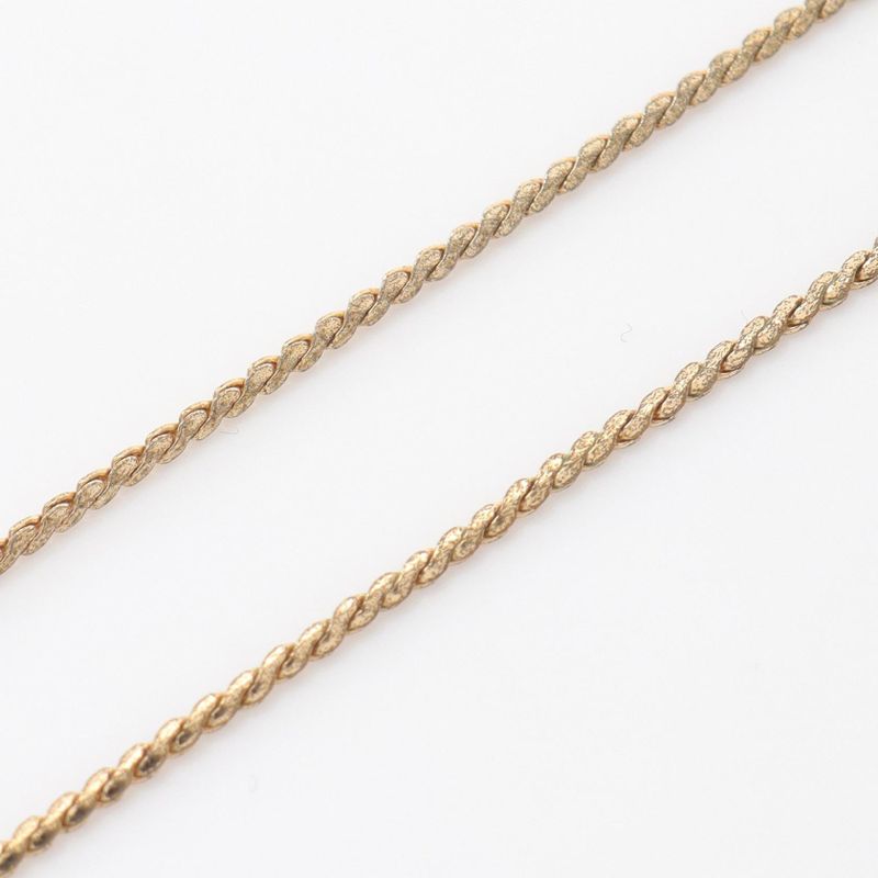 Christian Dior Necklace CD Logo GP (gold Plated) Necklace Ladies Used B