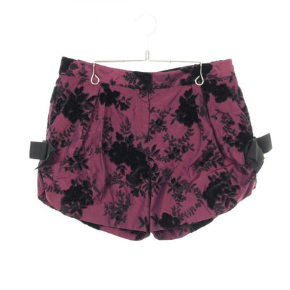 Christian Dior Pants Short Burgundy Silk Pants Women's Used a