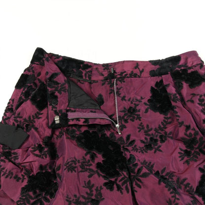 Christian Dior Pants Short Burgundy Silk Pants Women's Used a