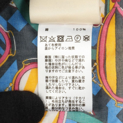 Hermes Dress En Roue Libre Beach Caftan Blue Cotton Pareo Dress Women Used a