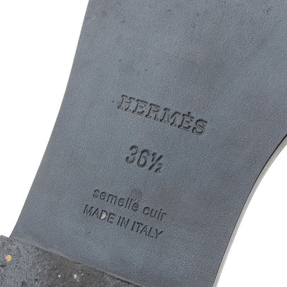 Hermes Sandals Oran H021056z Calf Leather Sandals Women Used a
