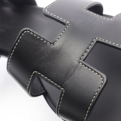 Hermes Sandals Oran H021056z Calf Leather Sandals Women Used a