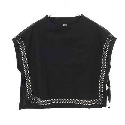 Hermes Cut and Sewn Inspiration Kimono 5e4630da Black Cotton T-Shirt Ladies