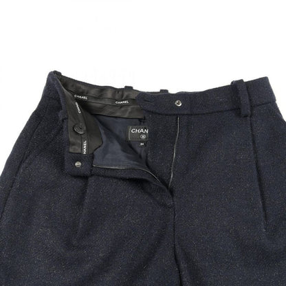 Chanel Pants Coco Mark Button Short P80432v65327 Wool Cashmere Shorts Ladies
