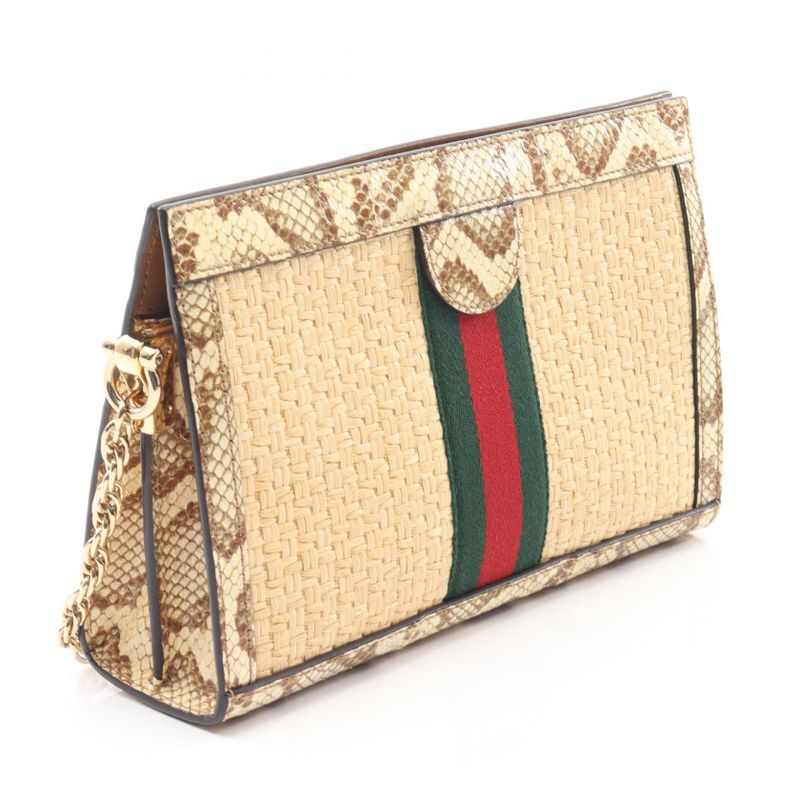 Gucci Shoulder Bag Ophidia Small 503877 Beige Exotic Cles Zur Ophidia Small