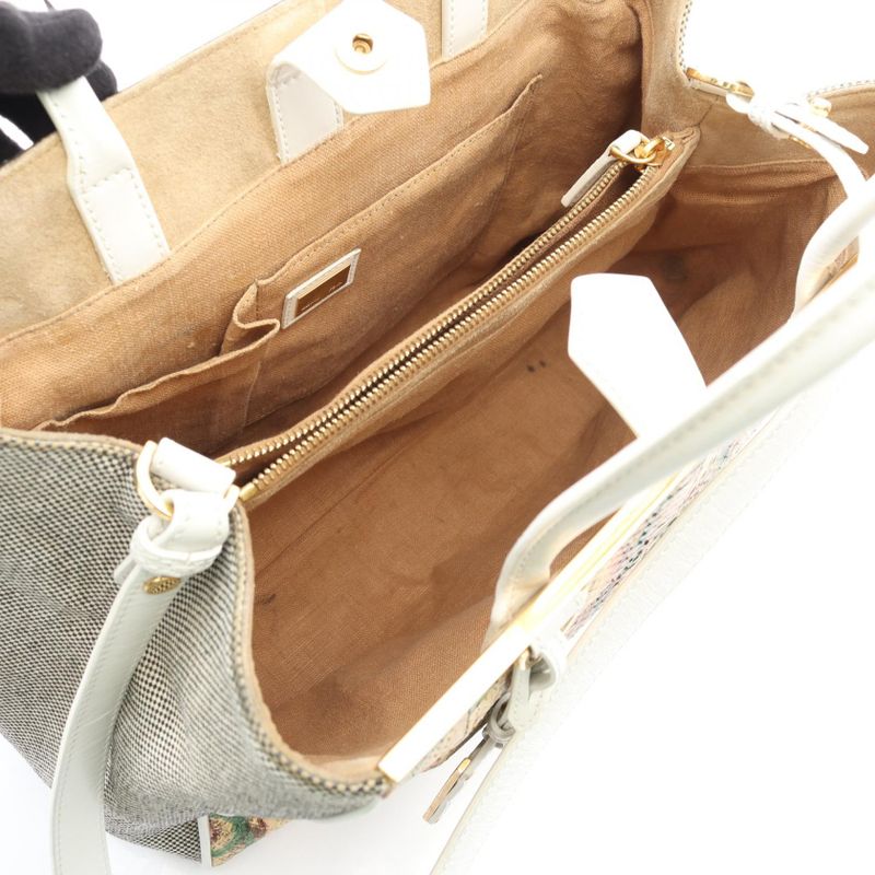 Fendi Handbag 2jours Toujours 8bh250 Multi Exotic Cles Leather Toujours Women