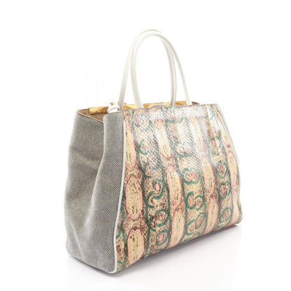 Fendi Handbag 2jours Toujours 8bh250 Multi Exotic Cles Leather Toujours Women