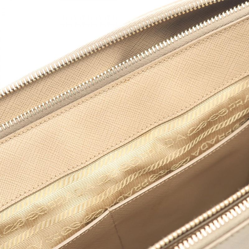 Prada Handbag Galleria B1786s Gray Saffiano Leather Galleria 2way Shoulder