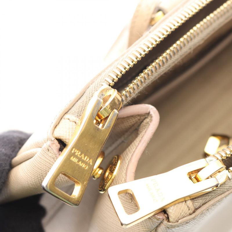 Prada Handbag Galleria B1786s Gray Saffiano Leather Galleria 2way Shoulder