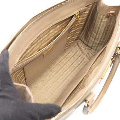 Prada Handbag Galleria B1786s Gray Saffiano Leather Galleria 2way Shoulder