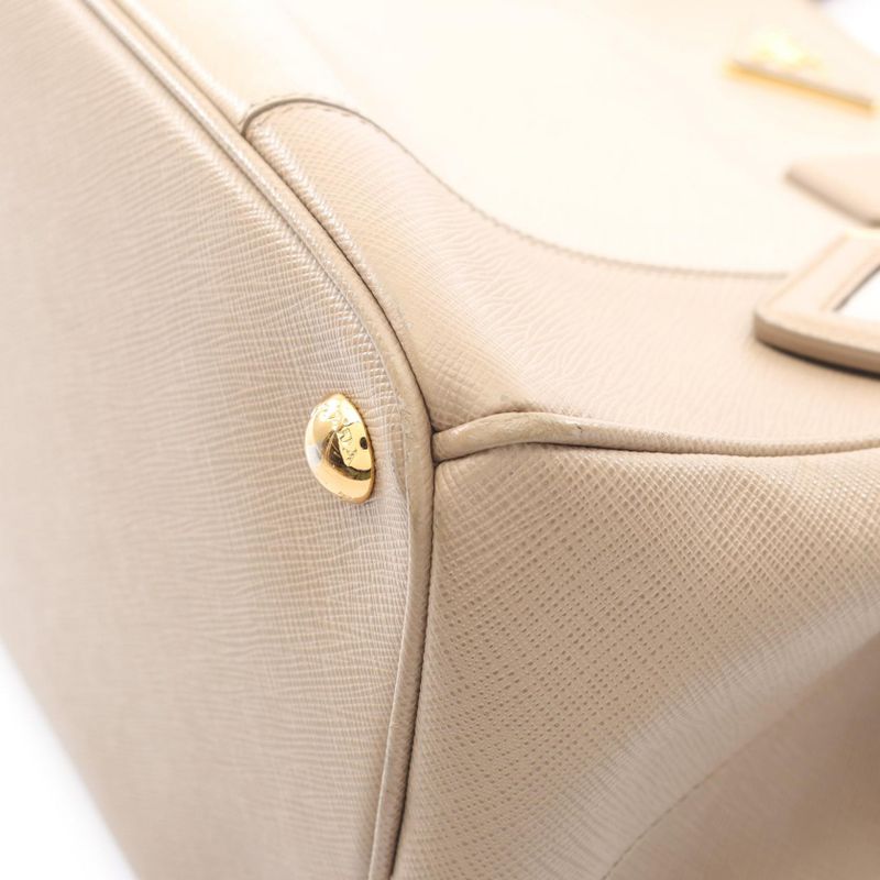 Prada Handbag Galleria B1786s Gray Saffiano Leather Galleria 2way Shoulder
