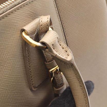 Prada Handbag Galleria B1786s Gray Saffiano Leather Galleria 2way Shoulder