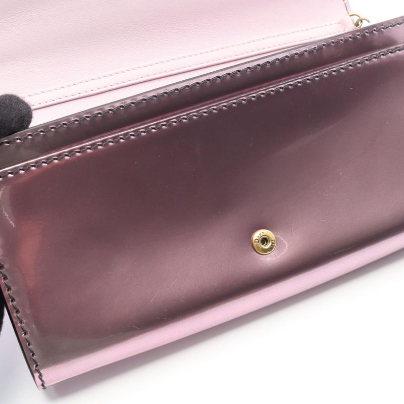 Christian Dior Shoulder Bag J'adior Pink Leather J'adior Chain Wallet Women