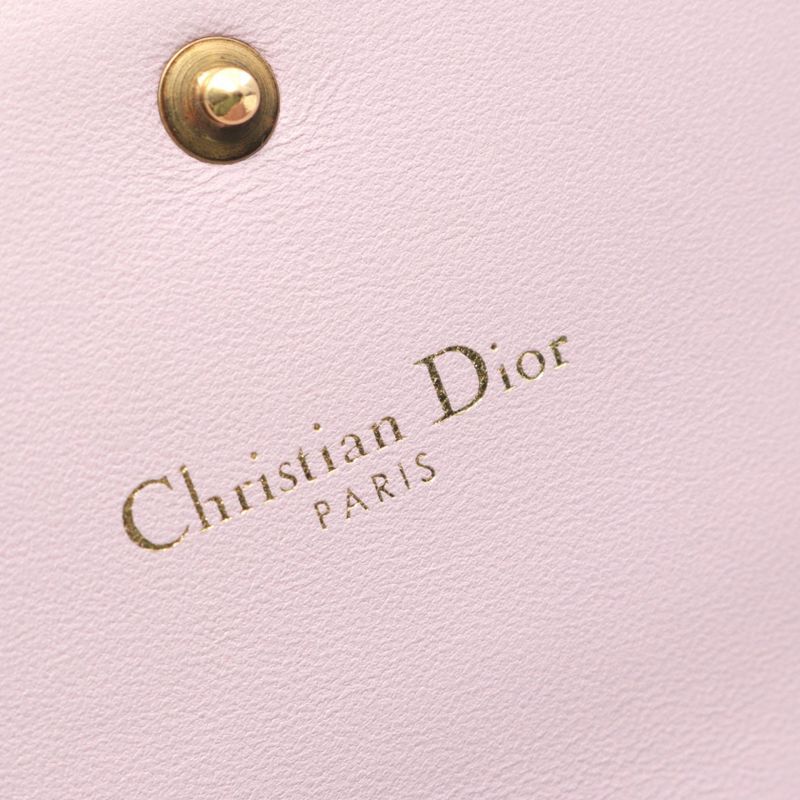 Christian Dior Shoulder Bag J'adior Pink Leather J'adior Chain Wallet Women