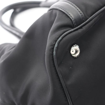 Prada Tote Bag Tessutotess + Soft Ca Bn1841 Black Nylon Leather 2way Shoulder