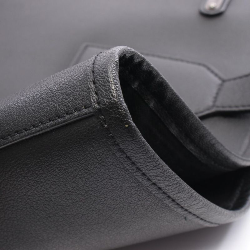 Saint Laurent Paris Tote Bag 460116 Black Leather Tote Bag Women Used a