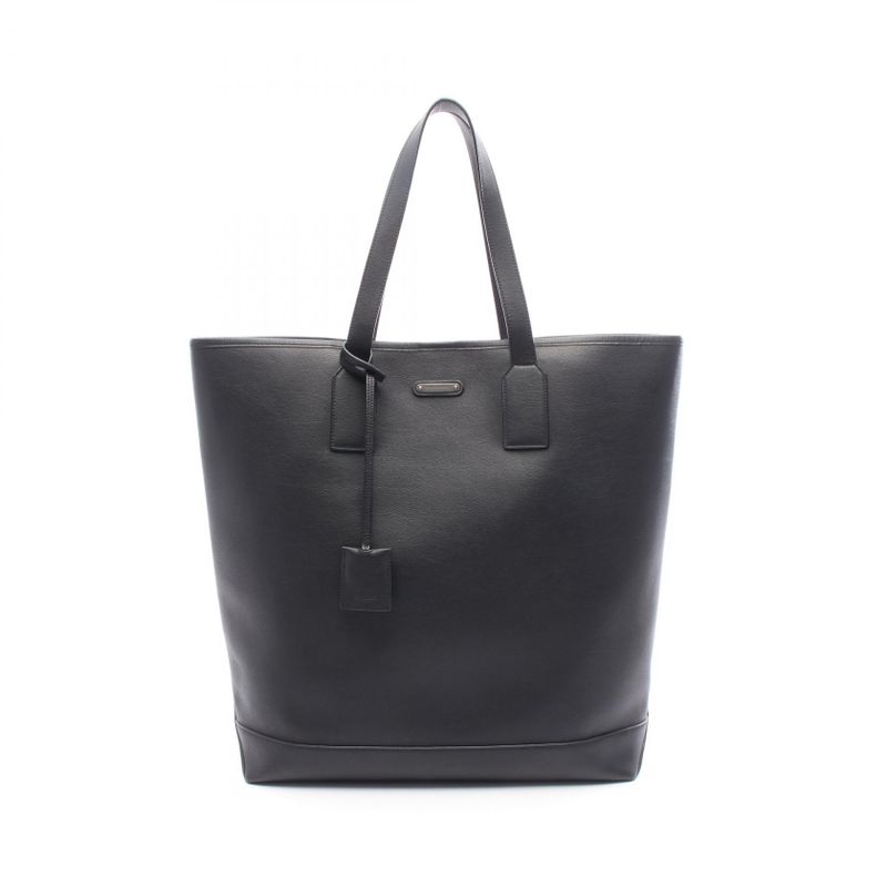 Saint Laurent Paris Tote Bag 460116 Black Leather Tote Bag Women Used a