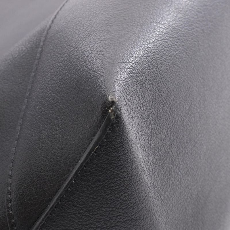 Saint Laurent Paris Tote Bag 460116 Black Leather Tote Bag Women Used a