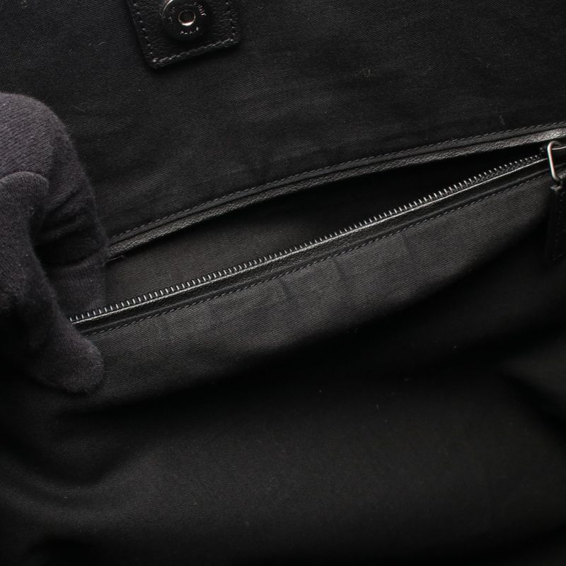 Saint Laurent Paris Tote Bag 460116 Black Leather Tote Bag Women Used a