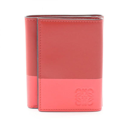 Loewe Trifold Wallet Trifold Wallet 109.10s26 Red Leather Anagram Trifold