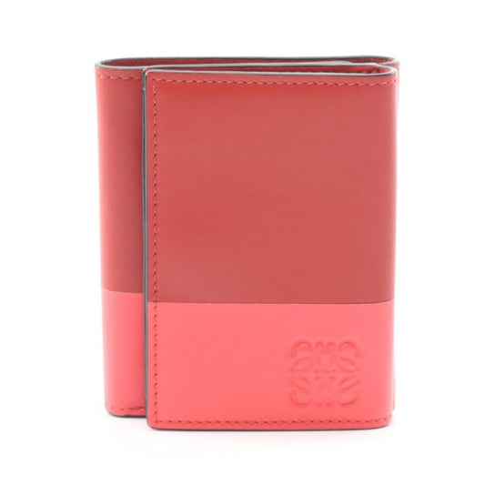 Loewe Trifold Wallet Trifold Wallet 109.10s26 Red Leather Anagram Trifold