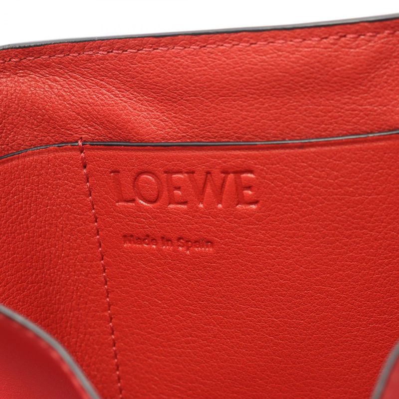Loewe Trifold Wallet Trifold Wallet 109.10s26 Red Leather Anagram Trifold