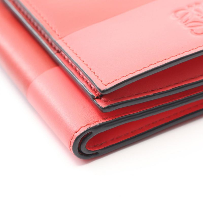 Loewe Trifold Wallet Trifold Wallet 109.10s26 Red Leather Anagram Trifold