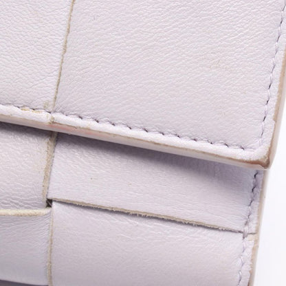 Bottega Veneta Cassette Maxi Intrecciato Small Trifold Flap Wallet 651372 Light