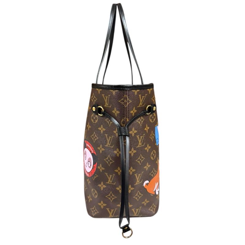 Louis Vuitton Neverfull MM My LV World Tour Monogram Tote Bag Monogram Canvas