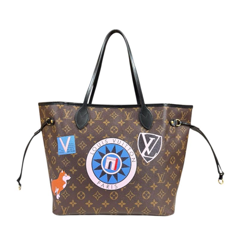 Louis Vuitton Neverfull MM My LV World Tour Monogram Tote Bag Monogram Canvas