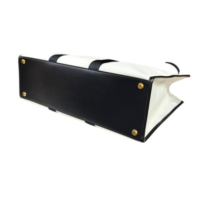 Balenciaga Hardware Large Tote Shoulder Bag Canvas 671403 White Unisex Balenciag