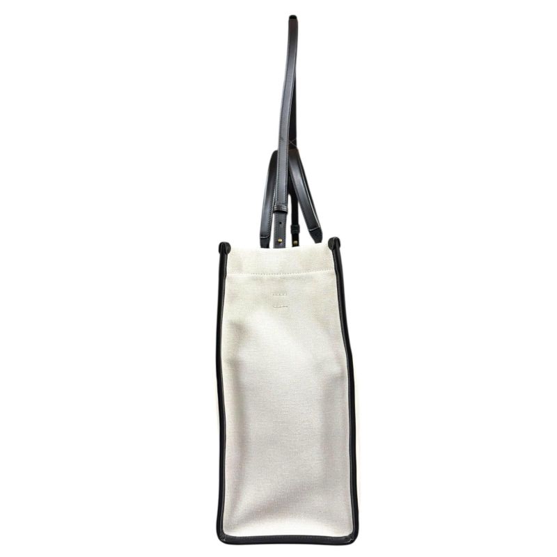 Balenciaga Hardware Large Tote Shoulder Bag Canvas 671403 White Unisex Balenciag