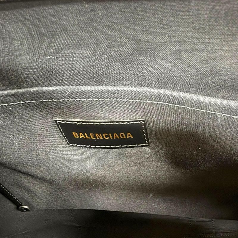 Balenciaga Hardware Large Tote Shoulder Bag Canvas 671403 White Unisex Balenciag