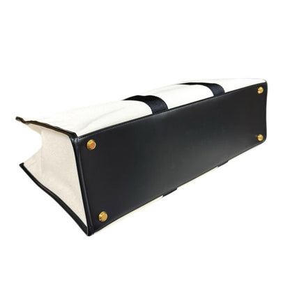 Balenciaga Hardware Large Tote Shoulder Bag Canvas 671403 White Unisex Balenciag