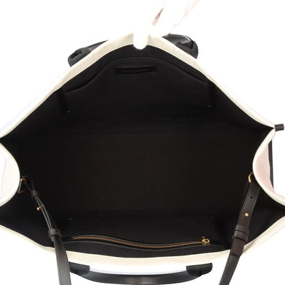 Balenciaga Hardware Large Tote Shoulder Bag Canvas 671403 White Unisex Balenciag