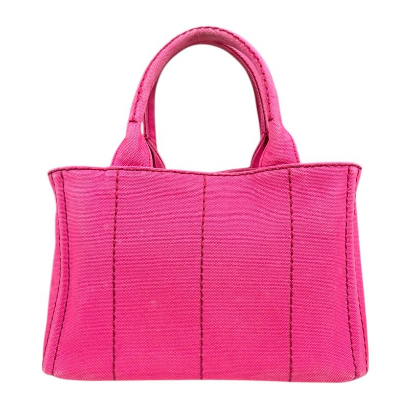 Prada Canapa Tote SS Shoulder Bag Canvas 1bg439 Pink Ladies Prada Preowned Prada