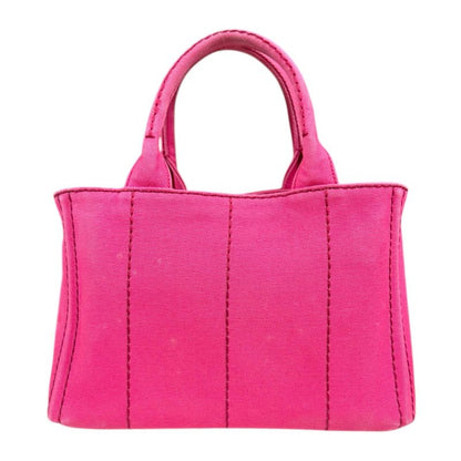 Prada Canapa Tote SS Shoulder Bag Canvas 1bg439 Pink Ladies Prada Preowned Prada
