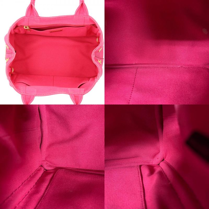 Prada Canapa Tote SS Shoulder Bag Canvas 1bg439 Pink Ladies Prada Preowned Prada