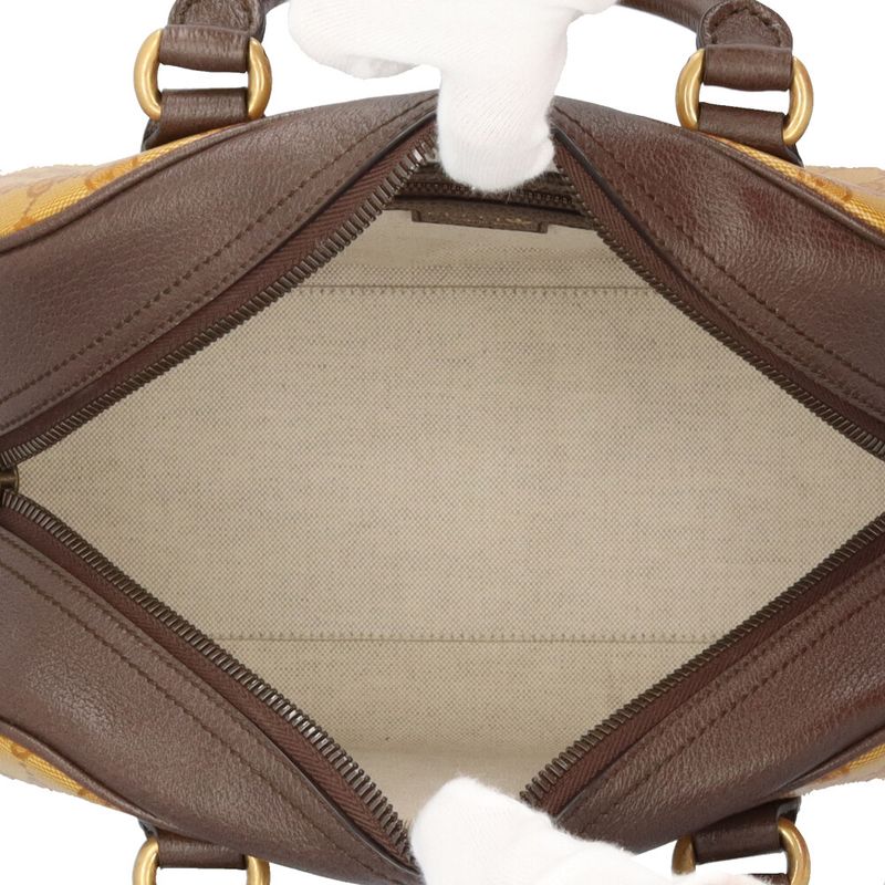 Gucci Adidas Collaboration Mini Duffel Bag GG Crystal Handbag PVC Coated Canvas