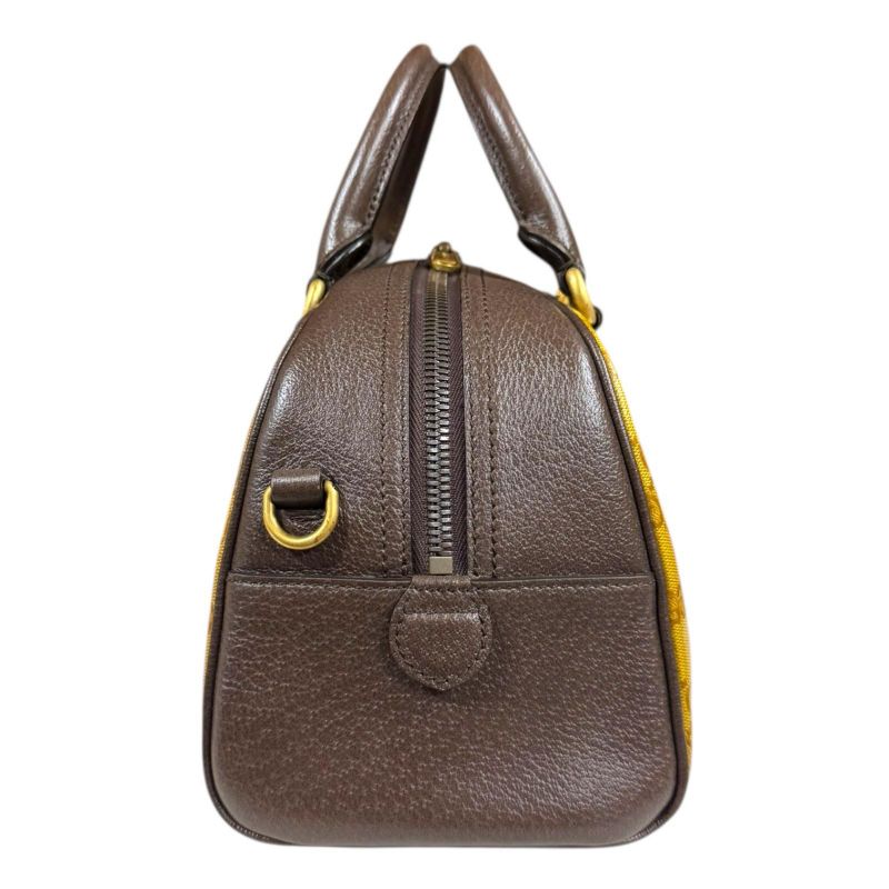 Gucci Adidas Collaboration Mini Duffel Bag GG Crystal Handbag PVC Coated Canvas