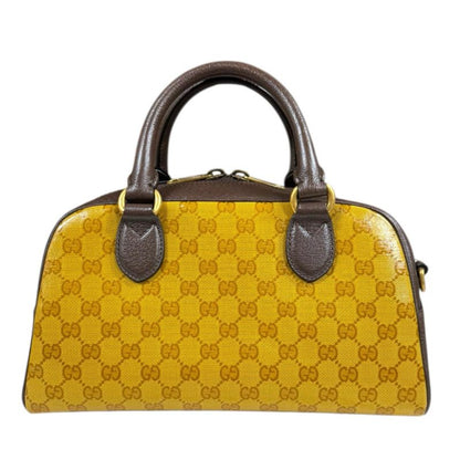 Gucci Adidas Collaboration Mini Duffel Bag GG Crystal Handbag PVC Coated Canvas