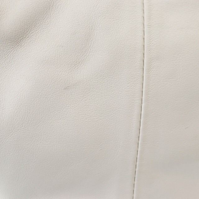 Bottega Veneta Double Knot Leather Mini Hand Bag Chalk Ivory White Preowned