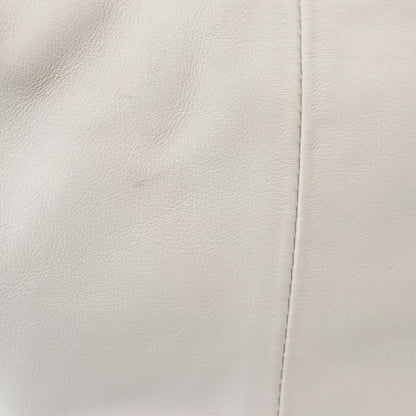 Bottega Veneta Double Knot Leather Mini Hand Bag Chalk Ivory White Preowned