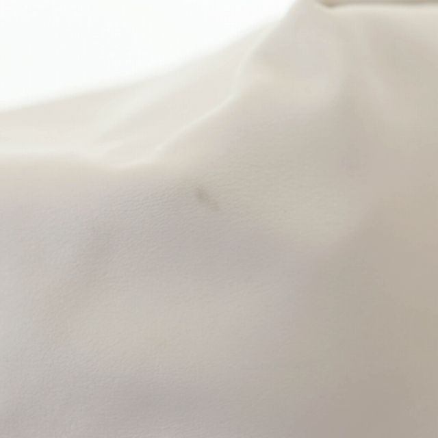 Bottega Veneta Double Knot Leather Mini Hand Bag Chalk Ivory White Preowned